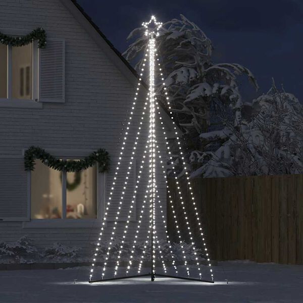 vidaXL LED Weihnachtsbaum 570 LEDs Kaltwei&szlig; 399 cm