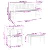 vidaXL Gartenrosen-Lounge-Set 4 pcs Massivholz Akazie