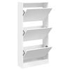 vidaXL Schuhschrank Wei&szlig; 60x21x125,5 cm Holzwerkstoff