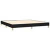 vidaXL Boxspringbett mit Matratze & LED Schwarz 200x200 cm Stoff