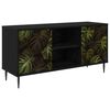 vidaXL TV-Schrank ELBURG 102 x 33 x 51 cm Schwarz Eichen-Optik