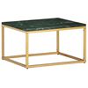 vidaXL Couchtisch Gr&uuml;n 60&times;60&times;35 cm Echtstein in Marmoroptik