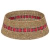 vidaXL Weihnachtsbaumkragen Rund Natur Durchmesser 75 x 25 cm