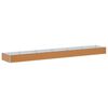 vidaXL Hochbeet Hellbraun 582 x 100 x 36 cm Verzinkter Stahl