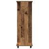 vidaXL Kleiderschrank Mit Rad Altholz 102 x 38 x 110 cm Holzwerkstoff