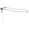 vidaXL Manueller Markisenrahmen mit LEDs Wei&szlig; 3,5 x 2,5 m Aluminium