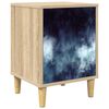 vidaXL Nachttisch RAALTE Sonoma-Eiche 36 x 33 x 50 cm Holzwerkstoff