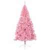vidaXL Künstlicher Halb-Weihnachtsbaum mit Ständer Rosa 180 cm PVC