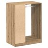 vidaXL Kleiderschrank mit Regal Artisan-Eiche 77 x 48 x 102 cm