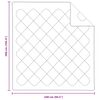 vidaXL Decke mit Kissen 3 pcs Wei&szlig; Mikrofaser und Daunenfedern