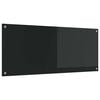vidaXL K&uuml;chenr&uuml;ckwand Schwarz 120 x 50 cm Geh&auml;rtetes Glas