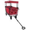 vidaXL Klapp-Handwagen Rot 105 x 56,5 x 116 cm Oxford-Stoff