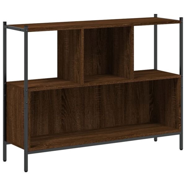 vidaXL Bücherregal Braun Eichen-Optik 102x28x77,5 cm Holzwerkstoff