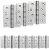 vidaXL Scharnier 16 stk. 100 x 78 x 13 mm Silber Stahl