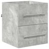 vidaXL Badezimmerm&ouml;bel-Set Grau 41 x 38,5 x 48 cm Sperrholz und Metall