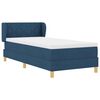 vidaXL Boxspringbett mit Matratze mit Kopfteil Blau 100 x 200 cm Stoff