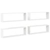 vidaXL W&uuml;rfelregale 4 Stk. Wei&szlig; 80x15x26,5 cm Holzwerkstoff