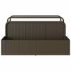 vidaXL Pool Aufbewahrungsbehälter Braun 110x100x57 cm Poly Rattan