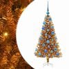 vidaXL Weihnachtsbaum Gold 120 cm PET