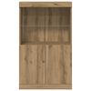 vidaXL LED-Sideboard Braun 60 x 37 x 100 cm Holzwerkstoff