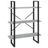vidaXL B&uuml;cherregal Grau Sonoma 80x30x105 cm Holzwerkstoff