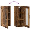 vidaXL Highboard Altholz 34,5 x 34 x 180 cm Holzwerkstoff