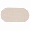 vidaXL Teppich ZIZUR Creme 150 x 80 cm Polypropylen