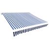 vidaXL Ersatzstoff f&uuml;r Markise Blau und Wei&szlig; 350x250 cm Polyester