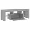 vidaXL TV-Schrank mit LED-Leuchten Grau Sonoma 120x35x40 cm