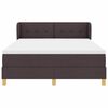 vidaXL Boxspringbett mit Matratze Dunkelbraun 140 x 190 cm Stoff