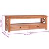 vidaXL TV-Schrank 115x30x40 cm Massivholz Mahagoni