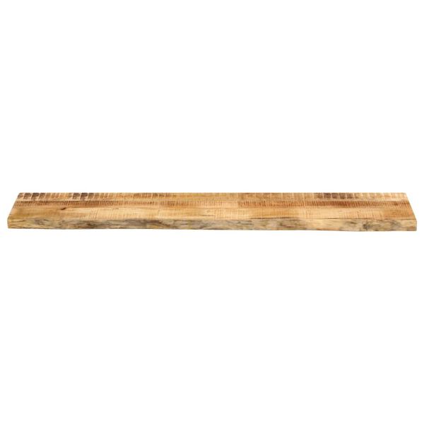 vidaXL Tischplatte 140x40x2,5 cm Baumkante Massivholz Raues Mangoholz