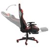 vidaXL Gaming-Stuhl mit Fu&szlig;st&uuml;tze Drehbar Rot PVC