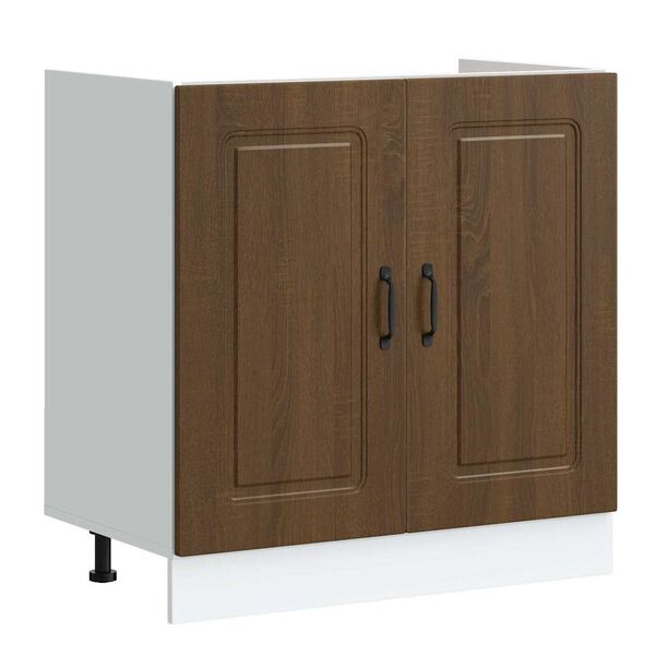 vidaXL K&uuml;chenschrank Kalmar Braun Eichen-Optik 80 x 46 x 81.5 cm