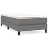 vidaXL Boxspringbettgestell Dunkelgrau 90x190 cm Stoff