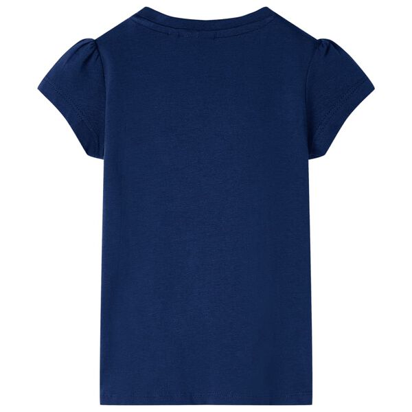 Kinder-T-Shirt Marineblau 104