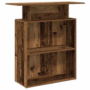 vidaXL Empfangstheke Altholz-Optik 100x40x104 cm Holzwerkstoff