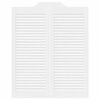 vidaXL Schwingt&uuml;ren Lamellen-Design 2-Paar Wei&szlig; 100x80 cm