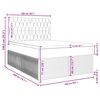 vidaXL Boxspringbett mit Matratze Hellgrau 160x200 cm Samt