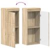 vidaXL Badezimmer-Wandschrank TULUM Sonoma-Eiche 37 x 24,5 x 86 cm