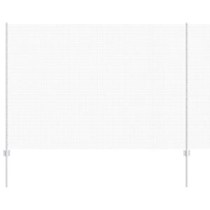 vidaXL Zaun mit Pfosten Silber