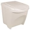 vidaXL Stapelbare M&uuml;lleimer 3 Stk. Wei&szlig; 75 L Polypropylen