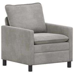 vidaXL Sofa Hellgrau 76 x 81 x 87,5 cm Samt