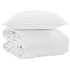 vidaXL Sommerdecke mit Kissen 2 pcs Wei&szlig; Mikrofaser
