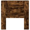 vidaXL Kopfteil Ger&auml;ucherte Eiche 100 x 16,5 x 103,5 cm Holzwerkstoff