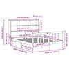 vidaXL B&uuml;cherregalbett ohne Matratze 120x200 cm Massivholz Kiefer