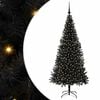 vidaXL Weihnachtsbaum Schwarz 180 cm PVC