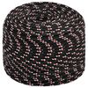 vidaXL Mehrzweck-Allzweckseil 10 mm 25 m Schwarz und Rot PP