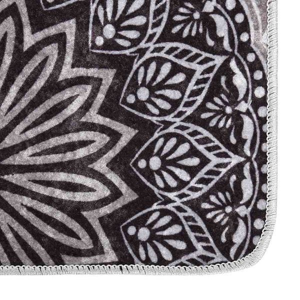 vidaXL Teppich Waschbar 80x300 cm Mehrfarbig Rutschfest