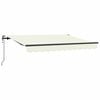vidaXL Ausziehbare Markise Creme 250 x 200 cm Stoff